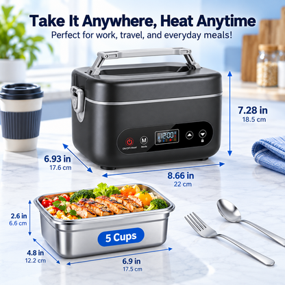 Heated Lunch Box - Hot Meals On Your Schedule