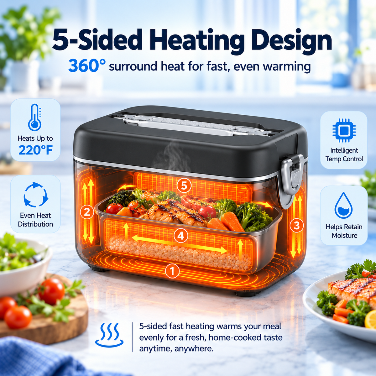 Heated Lunch Box - Hot Meals On Your Schedule