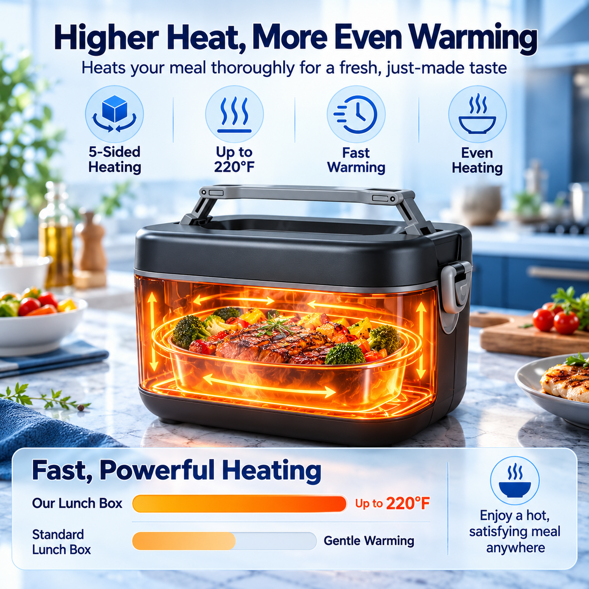 Heated Lunch Box - Hot Meals On Your Schedule
