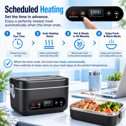Heated Lunch Box - Hot Meals On Your Schedule
