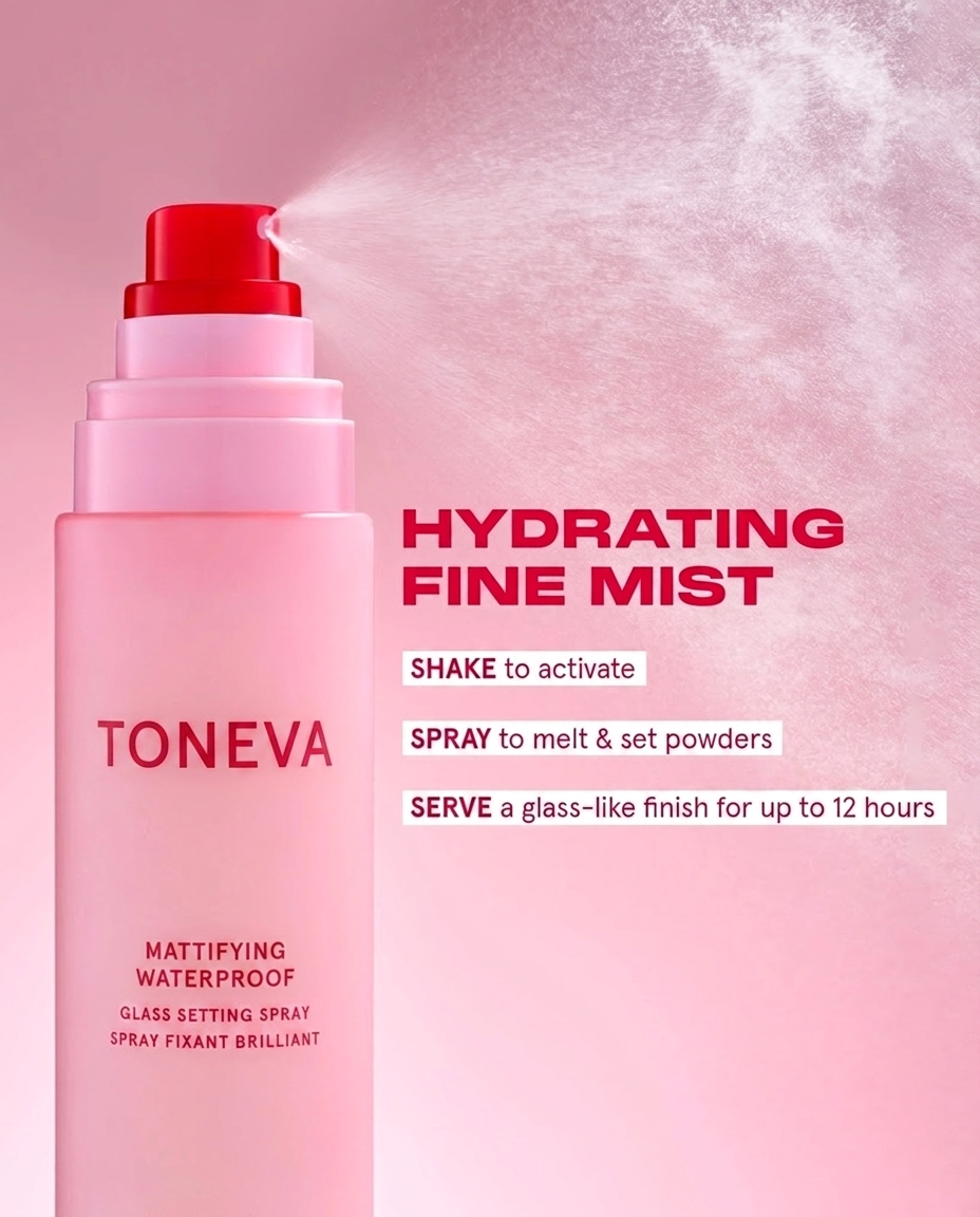 Toneva Glass Skin Matte Setting Spray