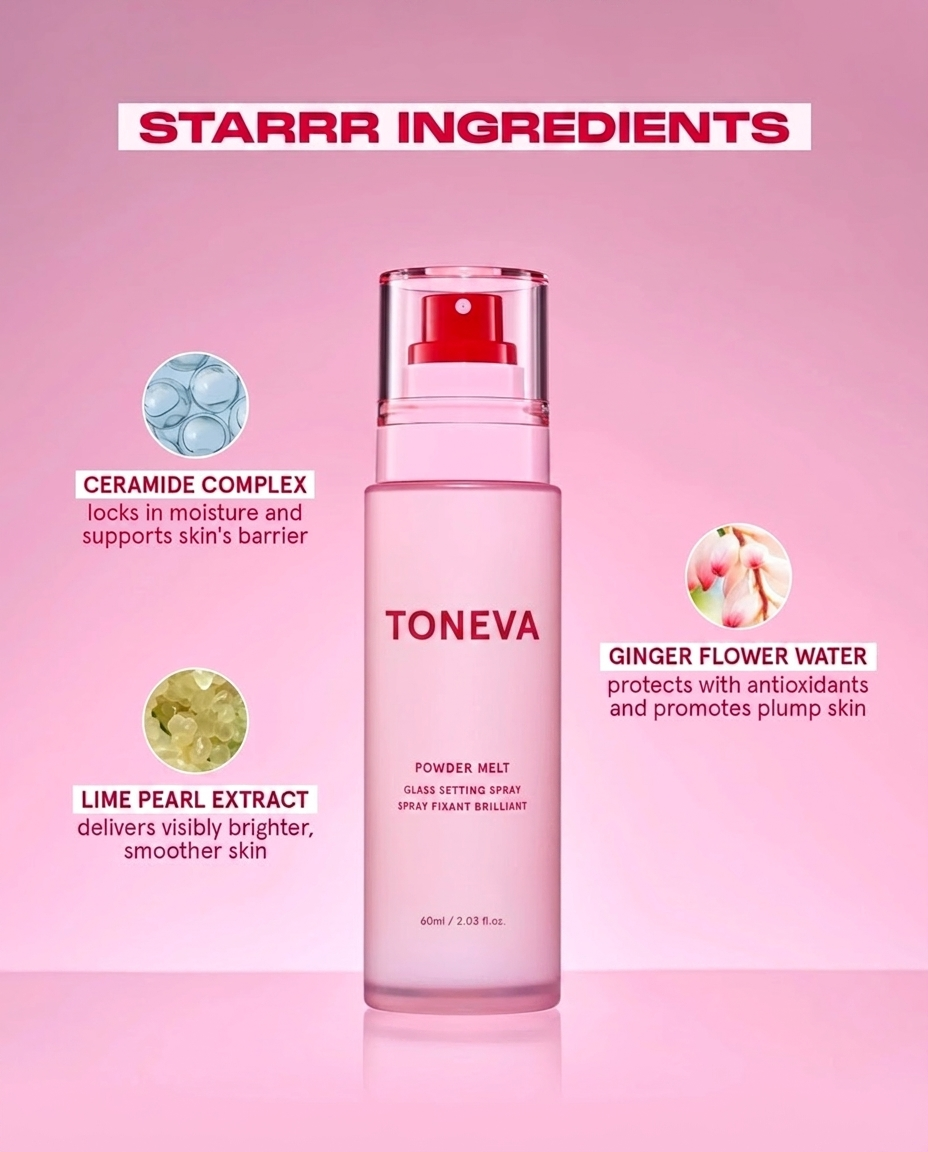 Toneva Glass Skin Matte Setting Spray